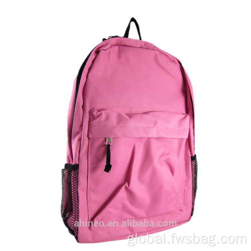 Vaschy Backpack Customized Teenage Pink Polyester Girls School Bags Manufactory